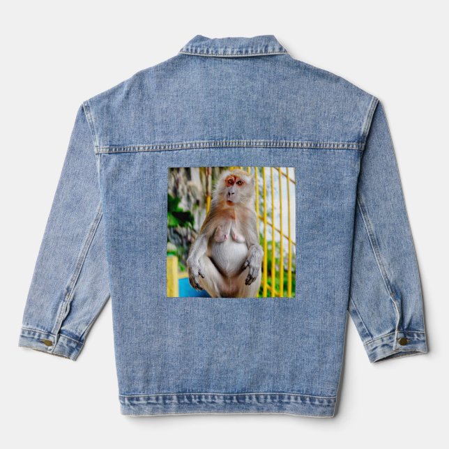 Veste En Jean Macaque crabier (Verso)