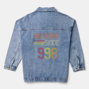 Veste En Jean Magnifique depuis 1998 24e anniversaire Retro