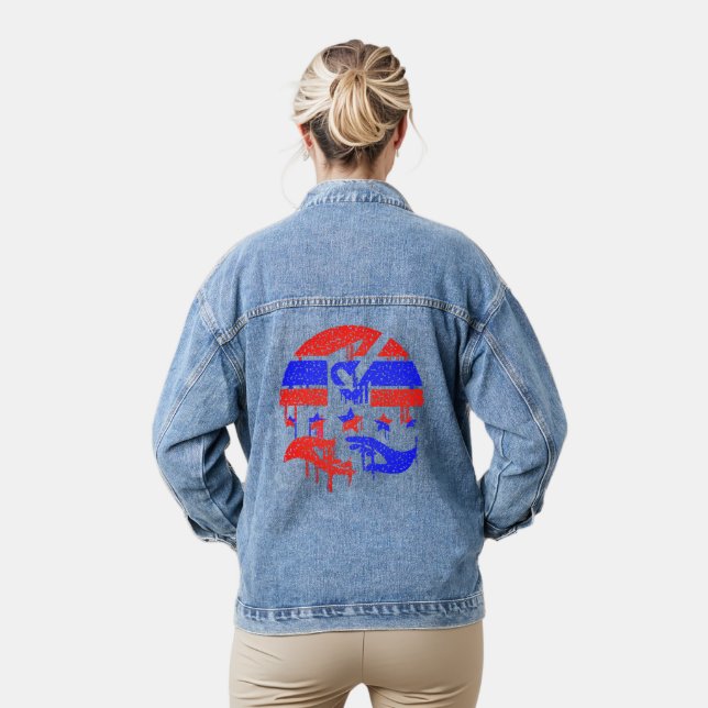 Veste En Jean Mains d'unité (Modèle)