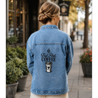 Veste En Jean Mais d'Abord Café Cadeau de Café pour Elle