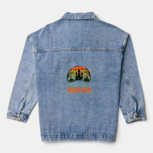 Veste En Jean Maison Hantée Halloween Faisons-nous Écraser Rétro