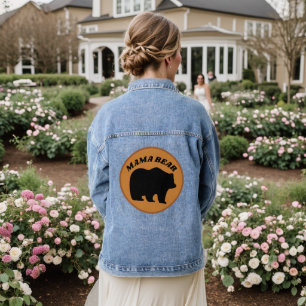 Veste En Jean MAMA BEAR MOM Denim Jean Jacket