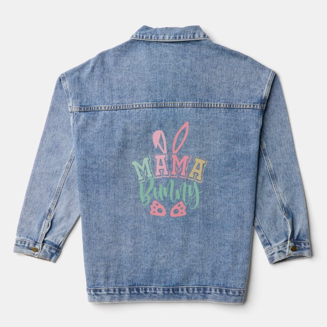 Veste En Jean Mama lapin (Verso)