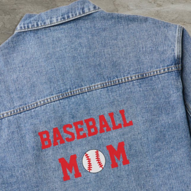 Veste En Jean Maman de baseball (Créateur téléchargé)