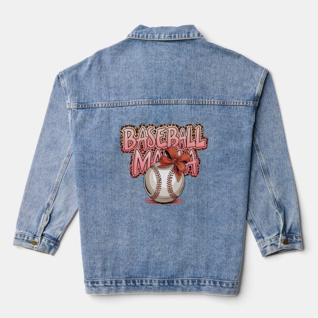 Veste En Jean Maman de baseball (Verso)