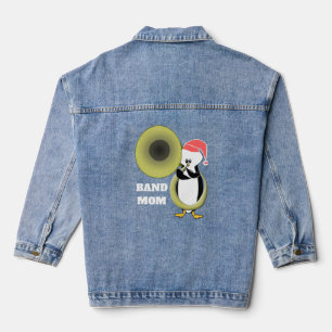 Veste En Jean Maman de l'orchestre Bébé manchot jouant du tuba