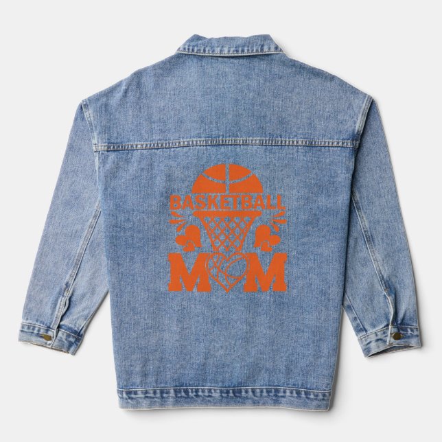 Veste En Jean Maman du basket (Verso)