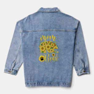 Veste En Jean Maman Ours tournesol grand-mère fête de la fête de