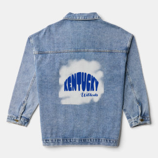 Veste En Jean Manteau de jour de match en denim Kentucky Wildcat