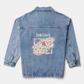 Veste En Jean Manteau en denim de demoiselle d'honneur – Patch f