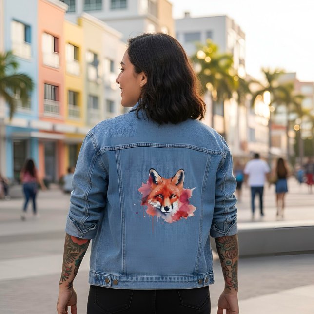 Veste En Jean Manteau en denim Fox (Créateur téléchargé)