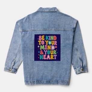 Veste En Jean Manteau en denim rétro coloré Soyez gentil avec vo