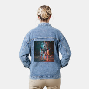 Veste En Jean Manteau en jean Magique Attrape-Rêves - Bohème Chi