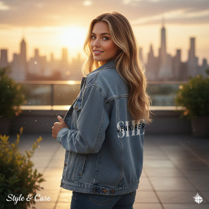 Veste En Jean Manteau en jean personnalisé SHE pour femmes de st