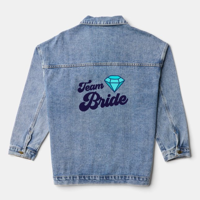 Veste En Jean Manteau en jean Team Bride (Verso)