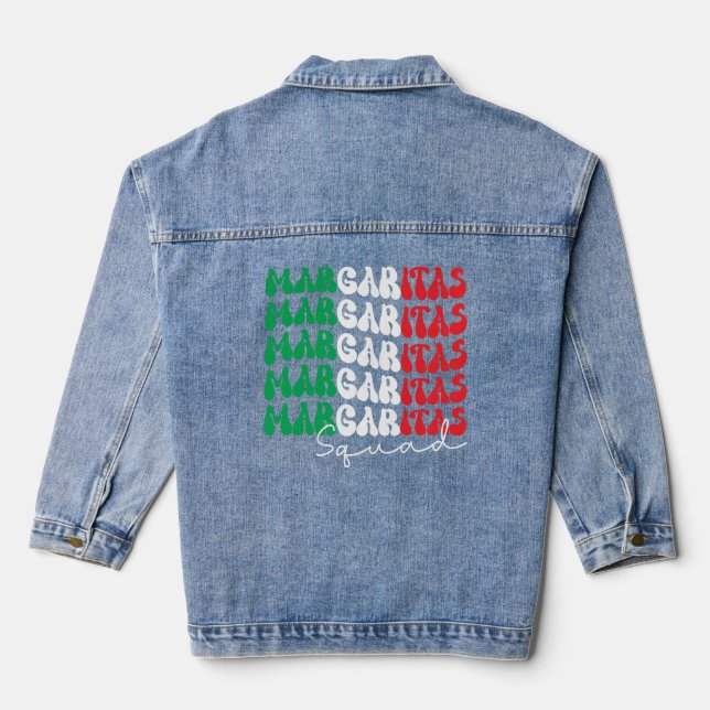 Veste En Jean Margaritas Squad Design rétro (Verso)
