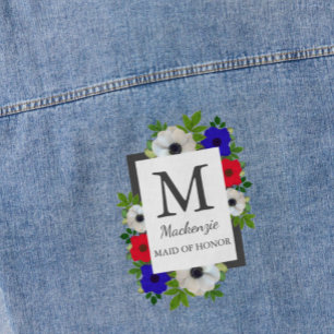 Veste En Jean Mariage à l'anémone Panda Patriotique