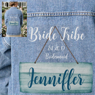 Veste En Jean Mariage Côtière Mariées Enterrement de Vie de Jeun