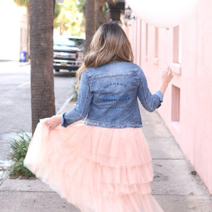 Veste En Jean Mariage de la fête de bachelorette