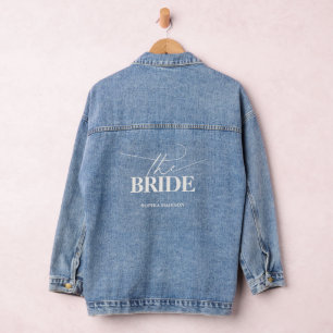 Veste En Jean Mariage écriture moderne