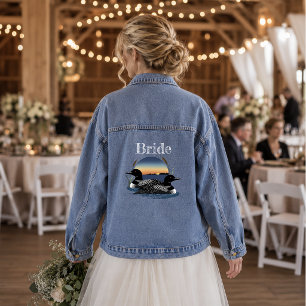 Veste En Jean Mariage Rustique au Lac des Plongeons au Coucher d