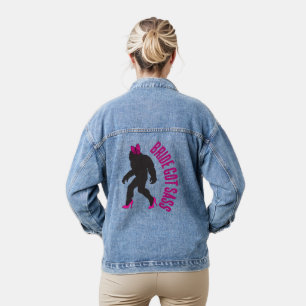 Veste En Jean Mariée Bachelorette avec du Sass Sassy Sasquatch