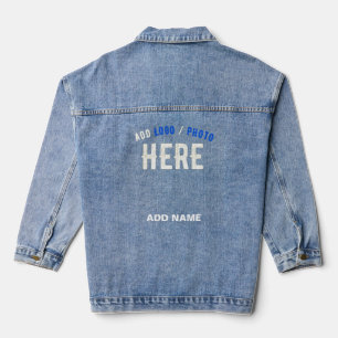 VESTE EN JEAN MARQUE VERIFIEE BLEUE PERSONNALISABLE MODERNE CHIC