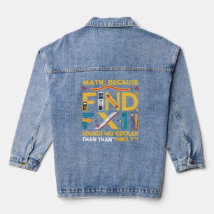Veste En Jean Math : Parce Que Trouver X Sons De Façon Glacière