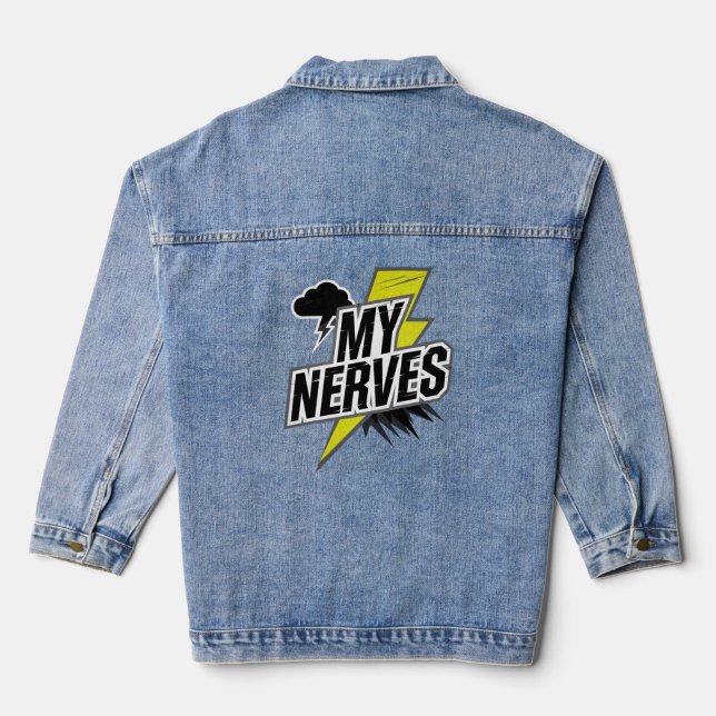Veste En Jean Mauvais Nerfs : Restez forts (Verso)