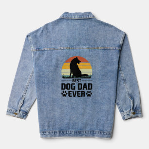 Veste En Jean Meilleur Chien Papa Jamais T-shirt 3