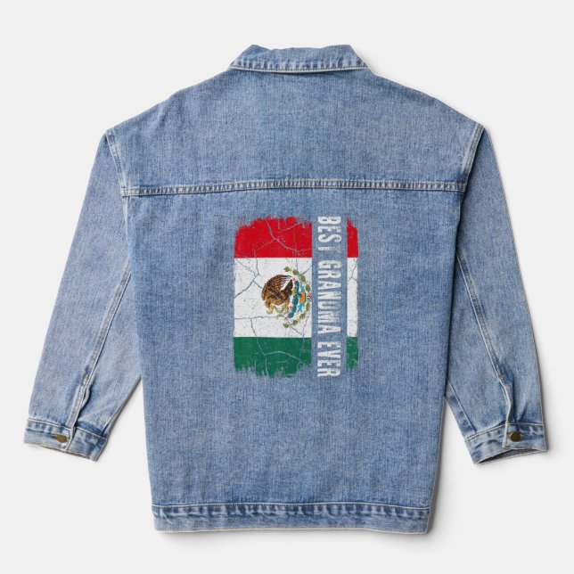 Veste En Jean Meilleure grand-mère mexicaine jamais le Mexique D (Verso)