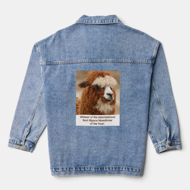 Veste En Jean Meilleure Monobrow d'Alpaca (Verso)