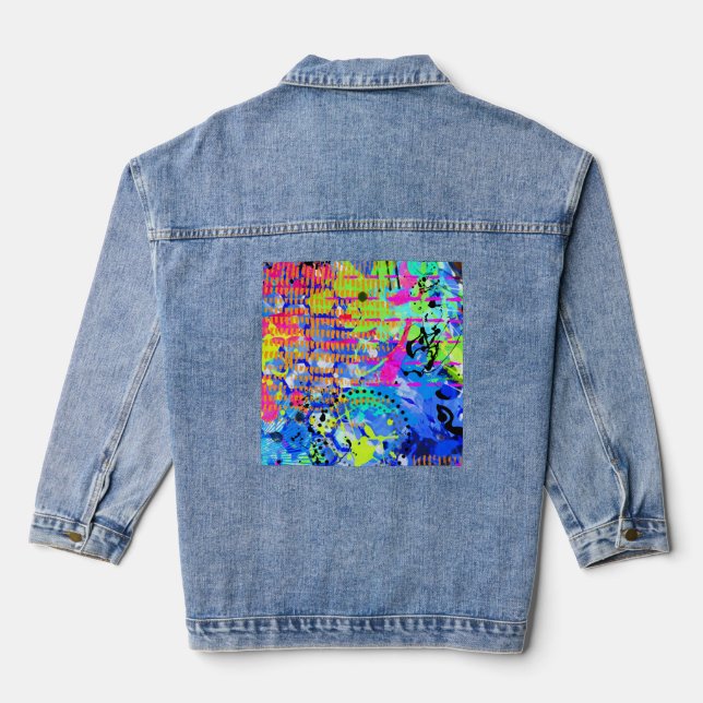 Veste En Jean Mer de graffiti 2 (Verso)