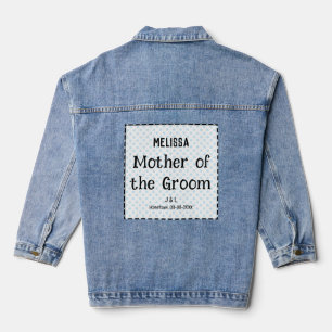 Veste En Jean Mère de la chambre Mariage élégant Personnalisé