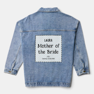 Veste En Jean Mère de la mariée Mariage personnalisé élégant