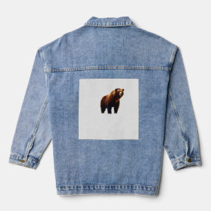 Veste En Jean Merveilles de la faune américaine – Aigle à tête b