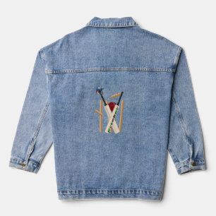 Veste En Jean Mesdames, jouez au cricket,