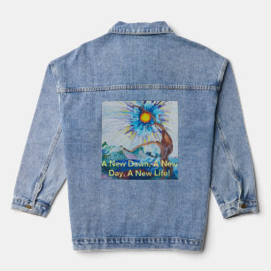 Veste En Jean Mesdames Vibrant Vision Print Denim Jasje