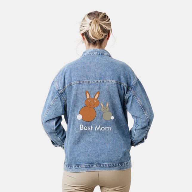 Veste En Jean Message personnalisé pour les filles (Modèle)
