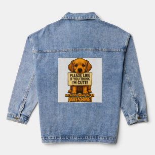 Veste En Jean Mignon Chien, Citation Drôle d'Amateur de Chien