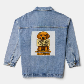 Veste En Jean Mignon Chien, Citation Drôle d'Amateur de Chien