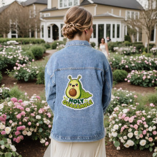 Veste En Jean Mignon Kawaii Holy Guacamole Escargot Avocat Dessi