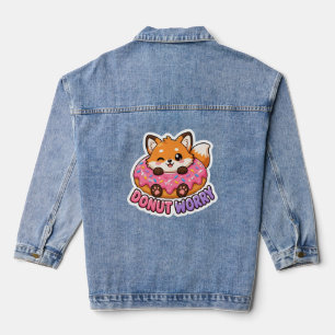 Veste En Jean Mignon Ren Kawaii Beignet Ne T'inquiète Pas Alimen