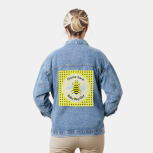 Veste En Jean Mignonne bébé jaune Abee Genre Révéler Neutre Pers