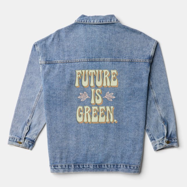 Veste En Jean Minimalisme éco-activiste (Verso)