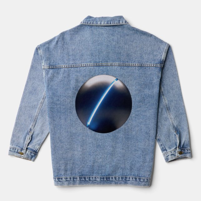 Veste En Jean Minimalist sci-fi  (Verso)