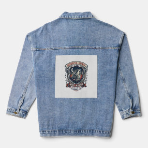 Veste En Jean Mission de nuit patriotique Patriot Wolf Militaire