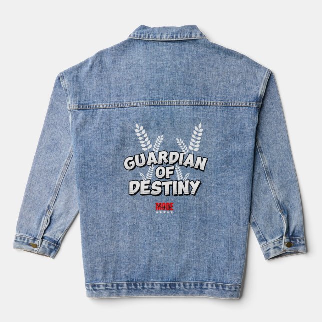 Veste En Jean Mode Gardien du Destin (Verso)