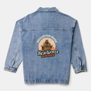 Veste En Jean Mode Méditation Bigfoot Résilience Activée