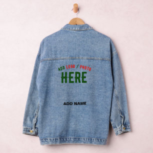 VESTE EN JEAN MODERNE ET MODERNE PERSONNALISABLE BLEU VÉRIFIÉ